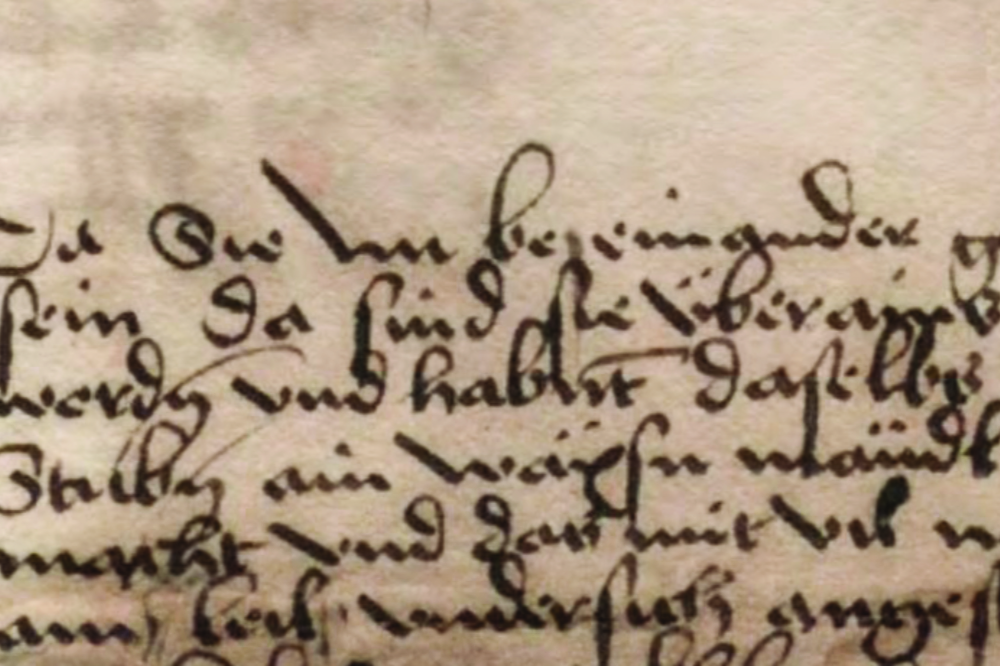 Urgicht 1493 - Ausschnitt